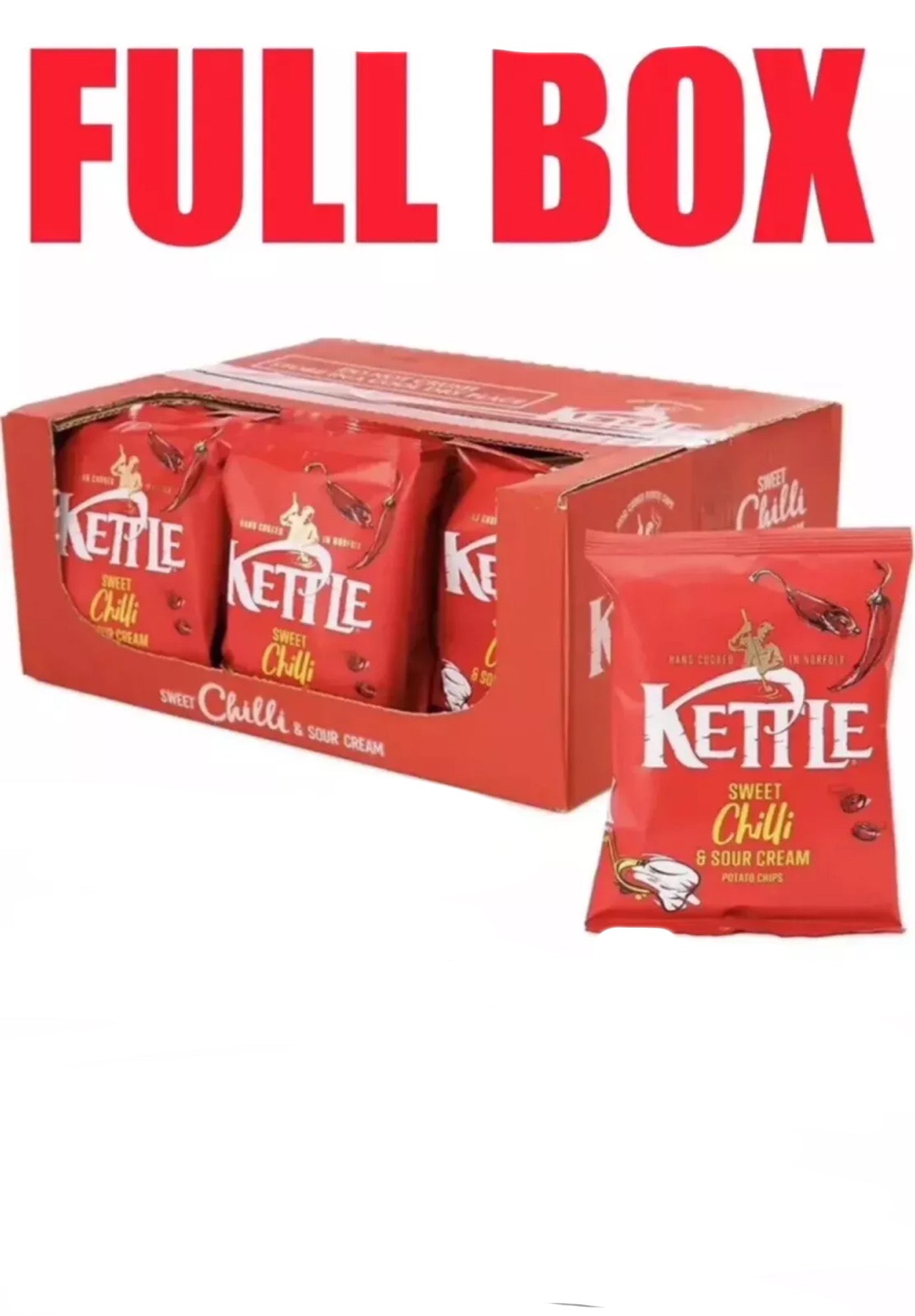 Kettle Crisps Sweet Chilli & Sour Cream 18x40g Bags