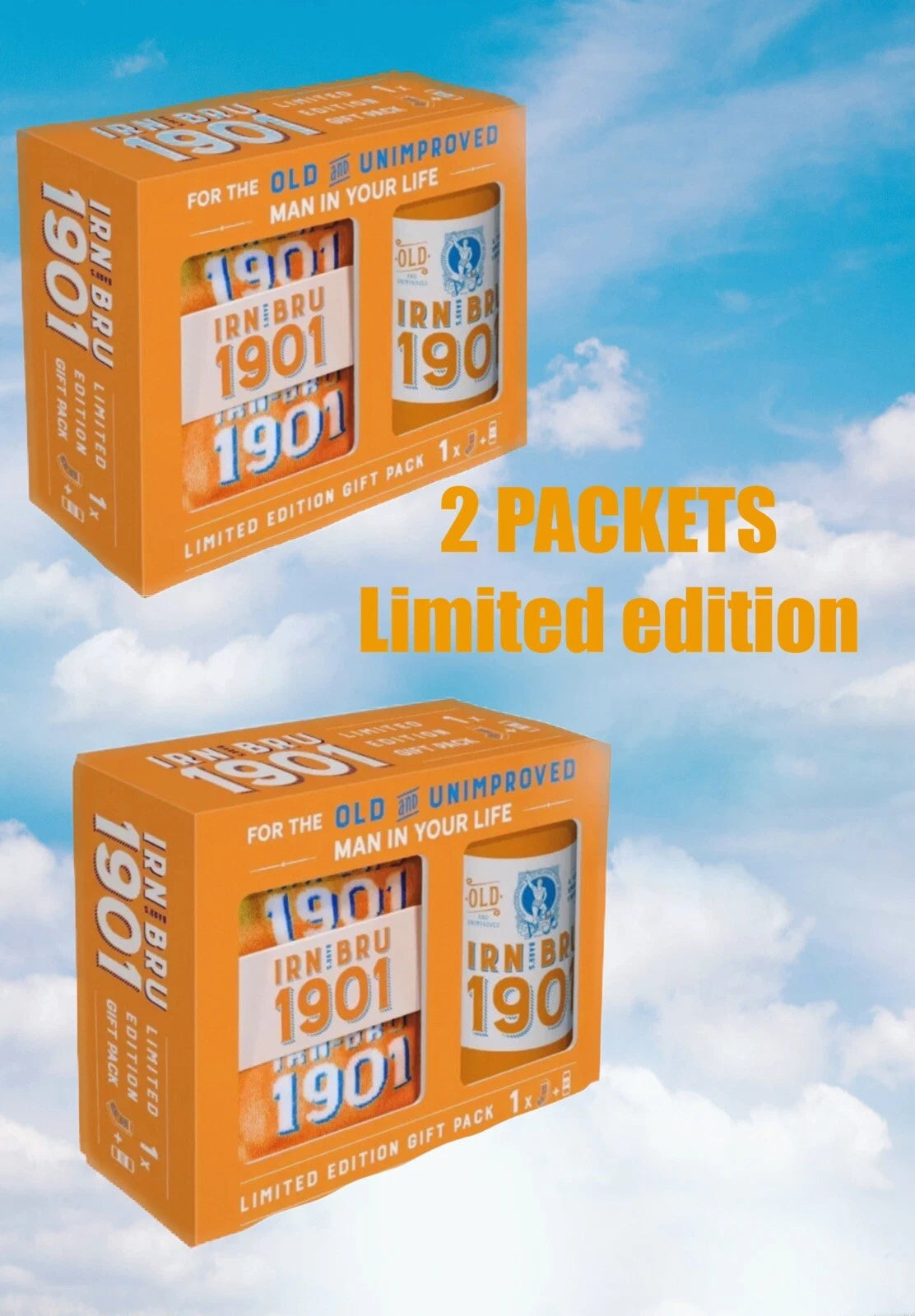 IRN-BRU 1901 Gift Pack ?? – Collectible Vintage Recipe BEST BEFORE 03/25