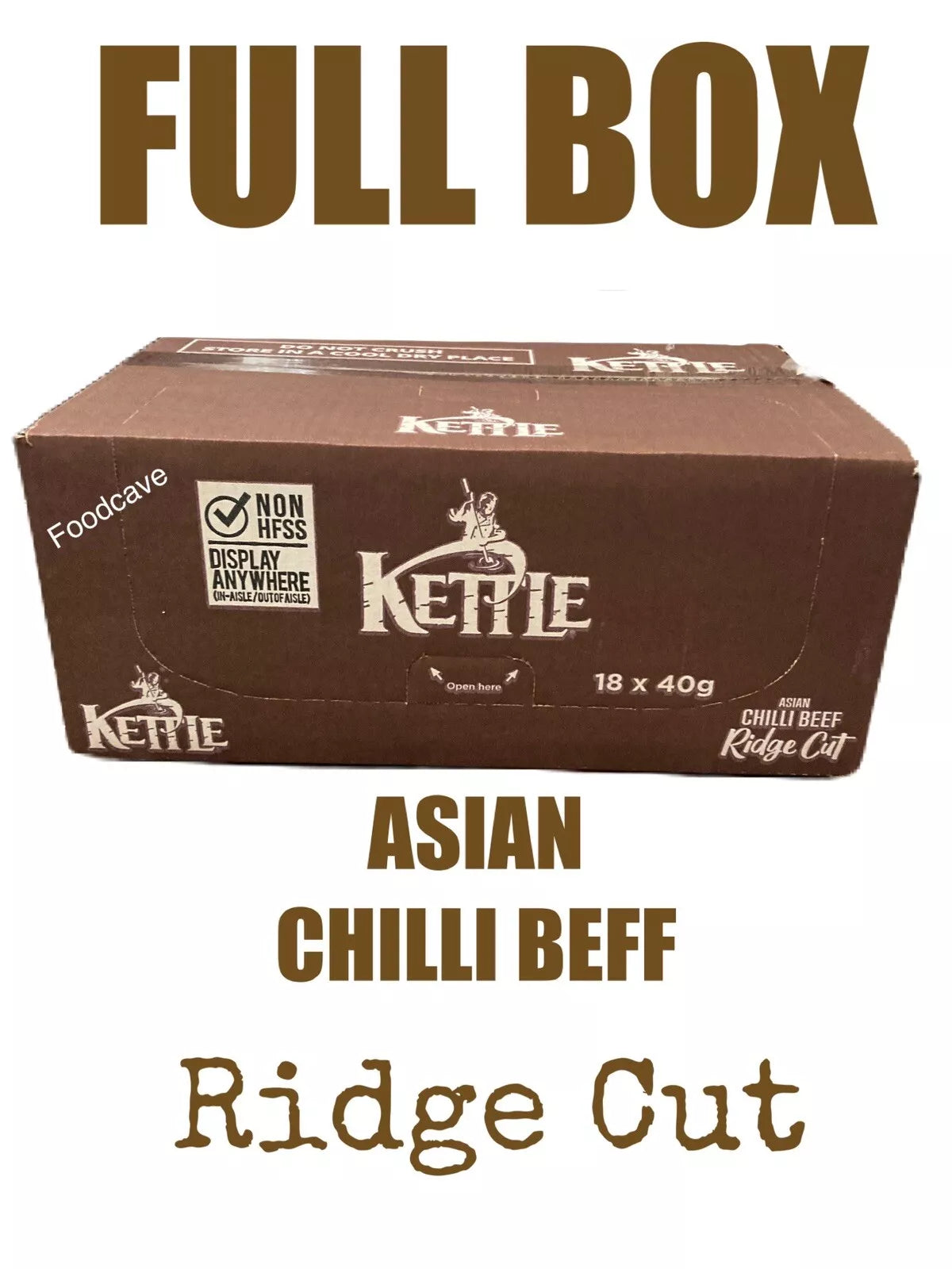 Kettle Chips Asian Chilli Beef 18 x 40g FULL BOX