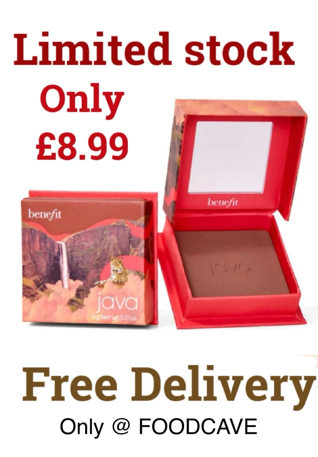 BENEFIT Java Rosy Mocha Blush Powder 6g NEW