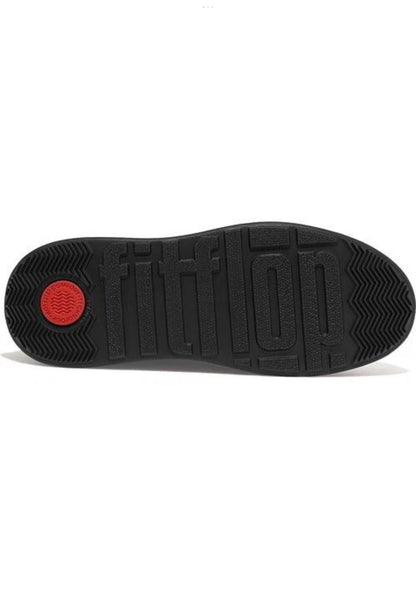 Fitflop Lace Up Flatform Black Ankle Uk6 1/2 Leather Boots New In Box RRP£170