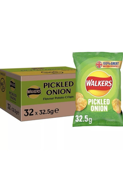 Walkers Crisps Pickled Onion Best Before 11/10/ 25