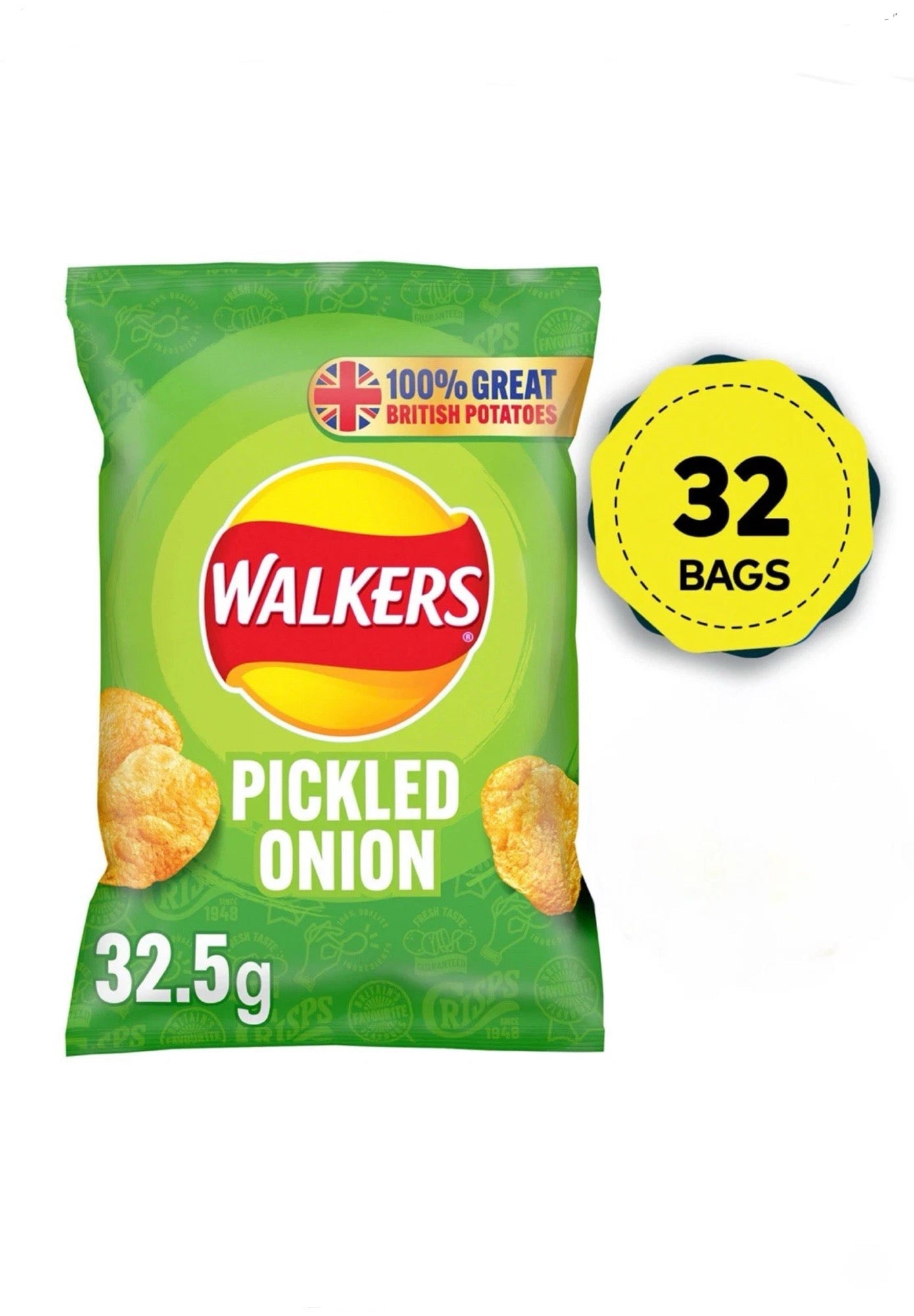 Walkers Crisps Pickled Onion Best Before 11/10/ 25