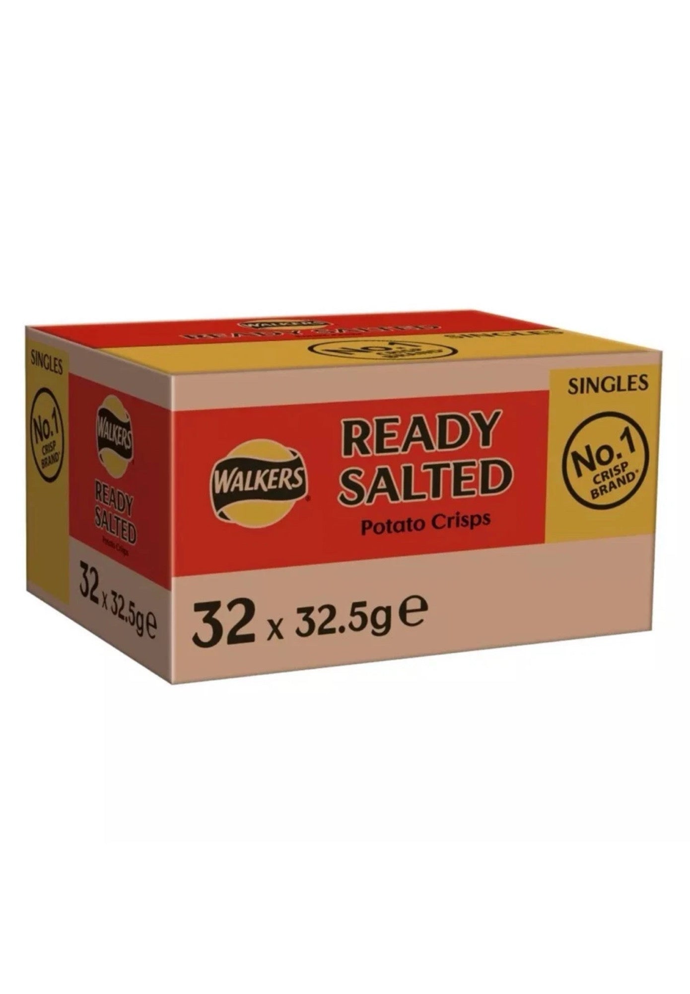 Walkers Ready Salted Crisps Box of 32 x 32.5g  Best Before 9/25