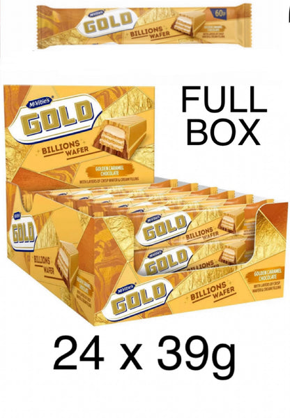 McVitie's GOLDEN CARAMEL GOLD BILLIONS WAFER PM 60P
