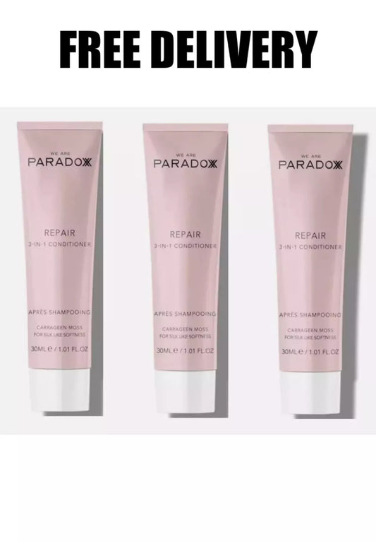 PARADOX REPAIR 3 IN 1 HAIR CONDITIONER & STYLING BALM WET OR DRY HAIR 3 TUBES