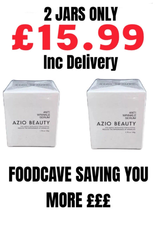 Azio Beauty Anti Wrinkle Serum 2 x 50g New Sealed EXP 02/04/27