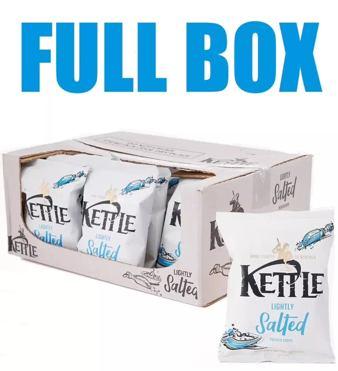 Kettle Chips Lightly Salted 40g x 18 Bags, Gluten Free